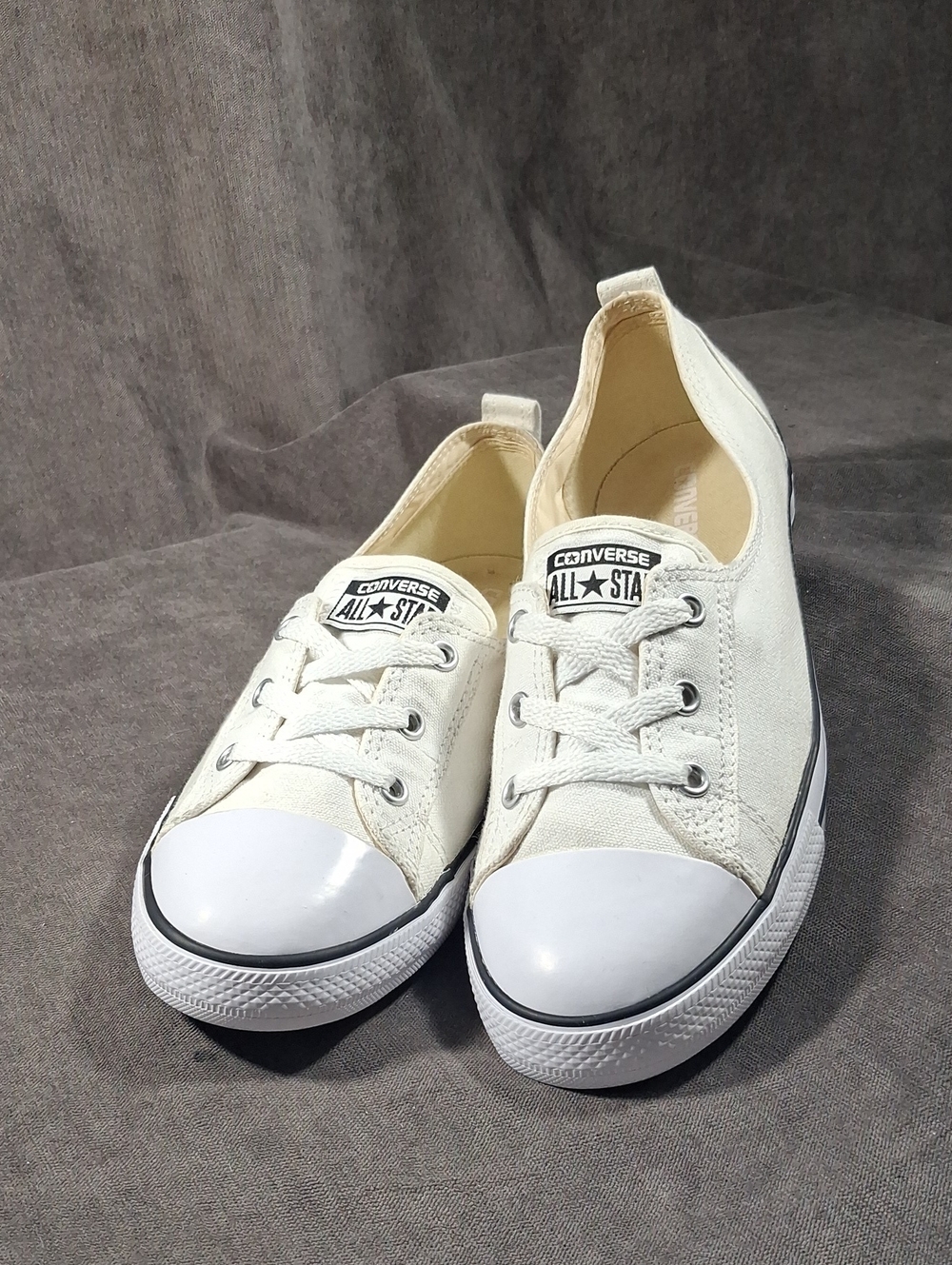 Converse Chuck Taylor All Star White Ballet Lace Slip On Low Sneakers VG- US 11